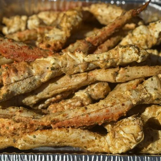 Seasoned crab legs