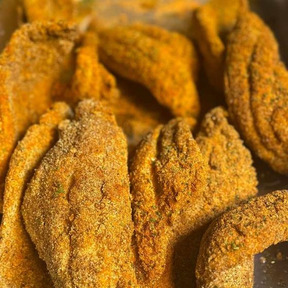 Cornmeal fried catfish