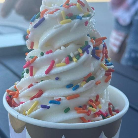 Soft serve with sprinkles