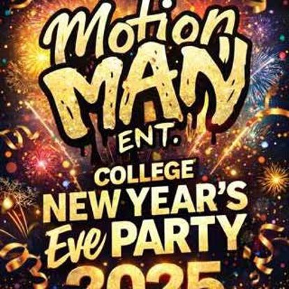 College New Year's Eve party flyer